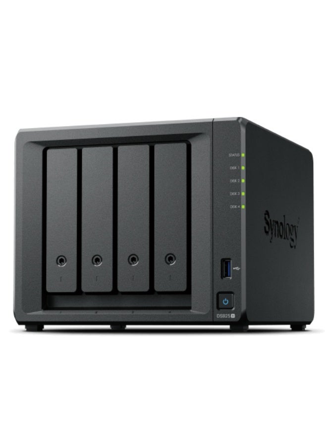 سينولوجي Synology Diskstation 925+ AMD Ryzen V1500B 4GB  Dual 2.5GbE ports 4bay black - Image 1