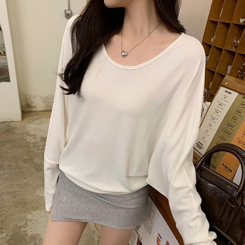 Shopping Mall Real Pograph High-End Sense Loose Inner Base Shirt Women'S Explosions Can Wear Bat Outer Long-Sleeved T-Shirt - Image 4