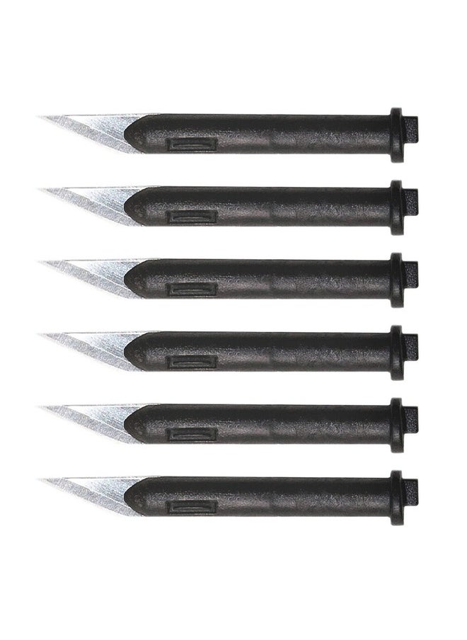 Excel Blades Hobby Replacement Blades, Set Of 6 Carbon Steel Blades For Precision Cutting & Trimming, Multi-Purpose Professional, Hobby, And Crafting Tools  - Image 3
