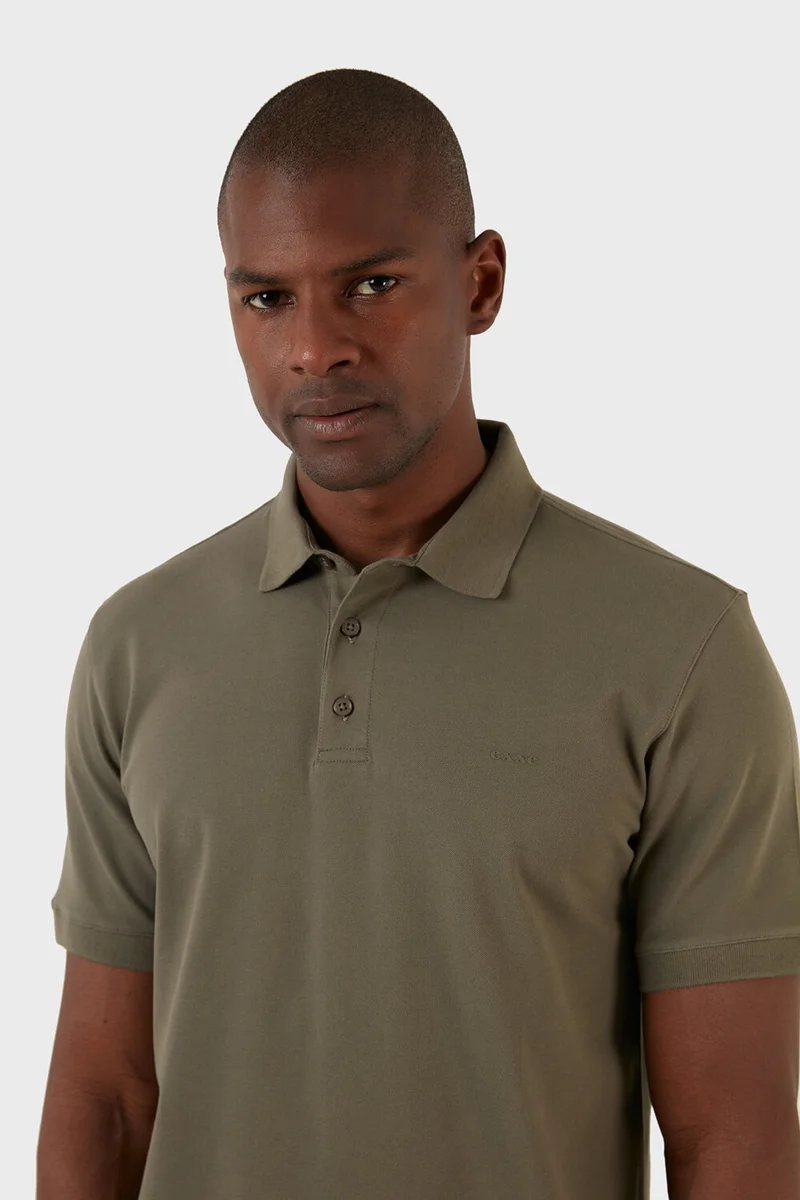 Exxe Cotton Regular Fit Buttoned Polo T Shirt Men's T Shirt EX661D