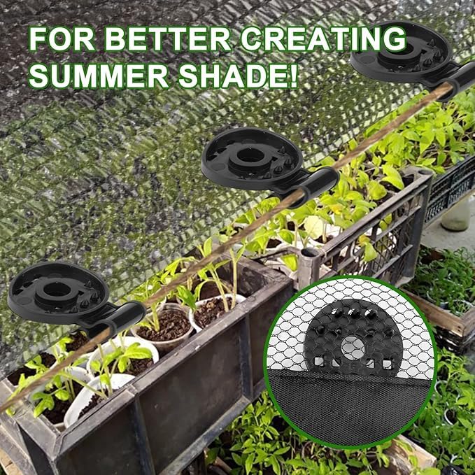 GETZET 30 Pcs Clip Set for Fixing Net Cover Shade Net, Plastic Universal Clip for Fixing Sunshade Fabric Accessories Cloth Fix Clamp, Windproof Awning Clamp Grip Tarp Clips Gardening Tool Accesories. - Image 4