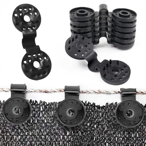 GETZET 30 Pcs Clip Set for Fixing Net Cover Shade Net, Plastic Universal Clip for Fixing Sunshade Fabric Accessories Cloth Fix Clamp, Windproof Awning Clamp Grip Tarp Clips Gardening Tool Accesories. - Image 1