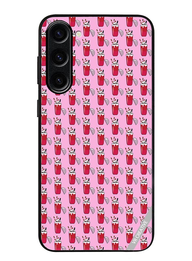 VR CREATIVE Protective Case Cover For Samsung Galaxy S24 Plus Ice Cream Glass Drink Design Multicolour - Image 1