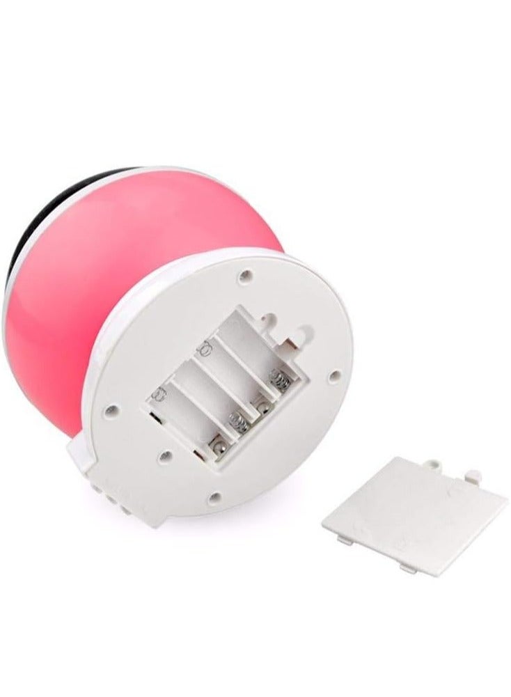 مصباح ليلي LED USB بإضاءة دوارة رومانسية على شكل نجمة سماوية للأطفال أثناء نومهم (وردي)  - Image 2