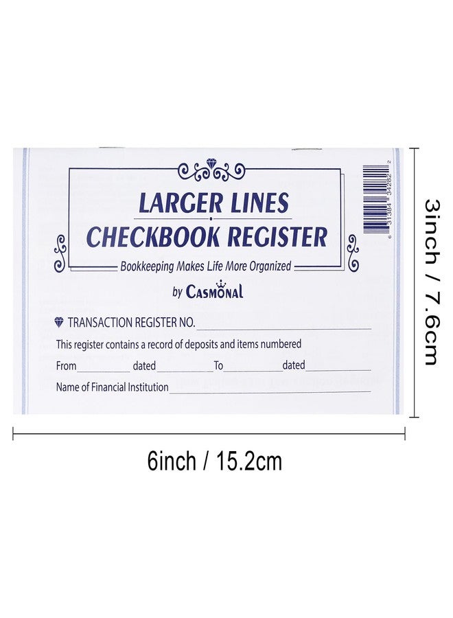 Casmonal Larger Lines 20 Pack Checkbook Register, Check Registers for Personal Use, Blank Ledger Transaction Registers for Personal or Business Banking, Check Register Book Easy to Read, 24/25/26 Calendars - Image 5