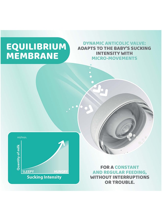 Chicco Perfect 5 Feeding Bottle 300ml Fast Flow 4m+ Silicone, Yellow - Image 5