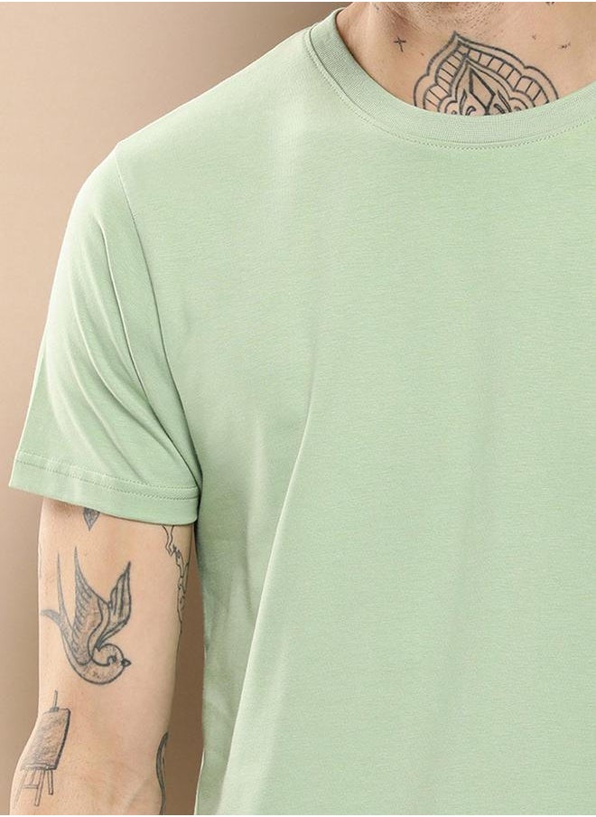 Difference of Opinion Plain Regular Fit T-Shirt by Styli  - Image 2