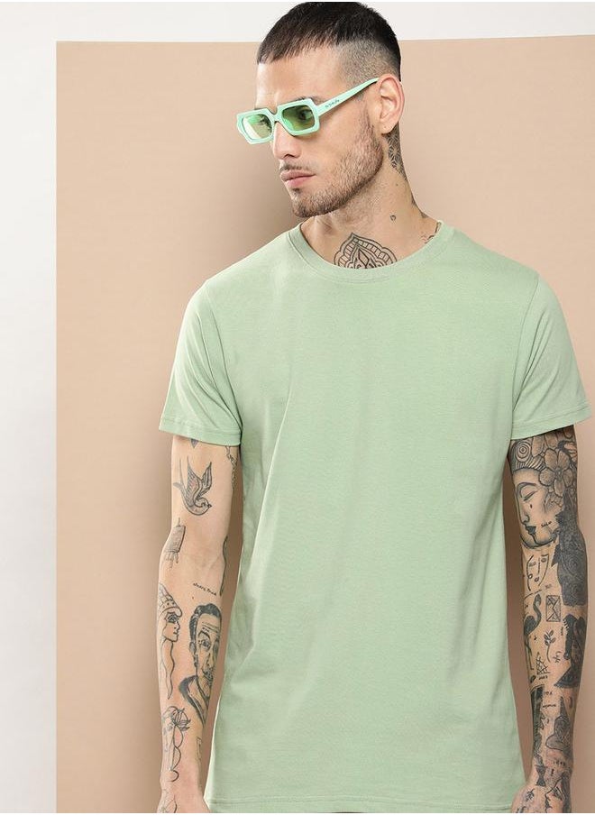 Difference of Opinion Plain Regular Fit T-Shirt by Styli  - Image 1