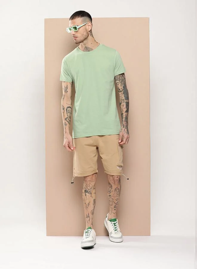 Difference of Opinion Difference of Opinion Plain Regular Fit T-Shirt