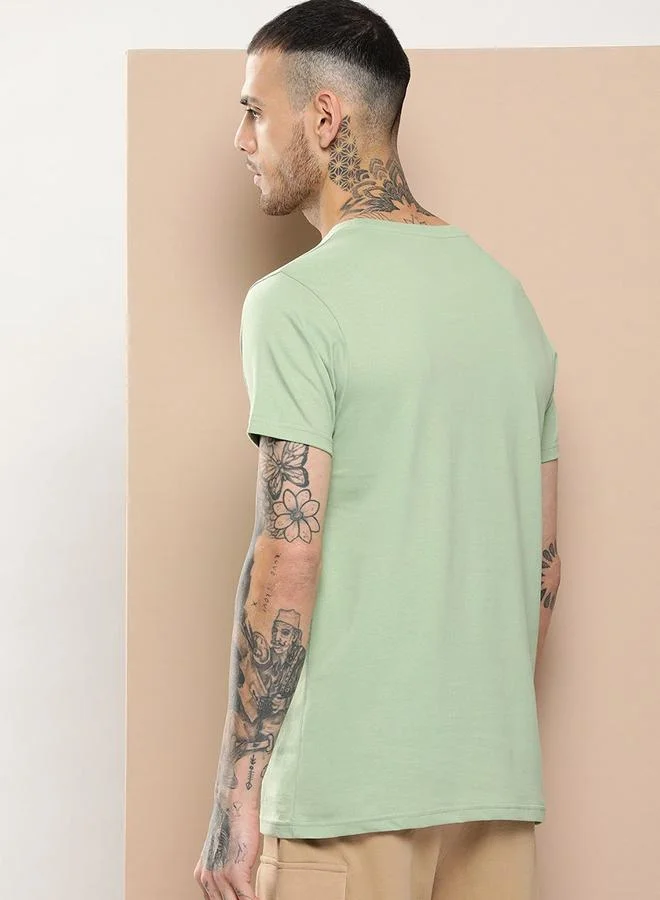Difference of Opinion Difference of Opinion Plain Regular Fit T-Shirt