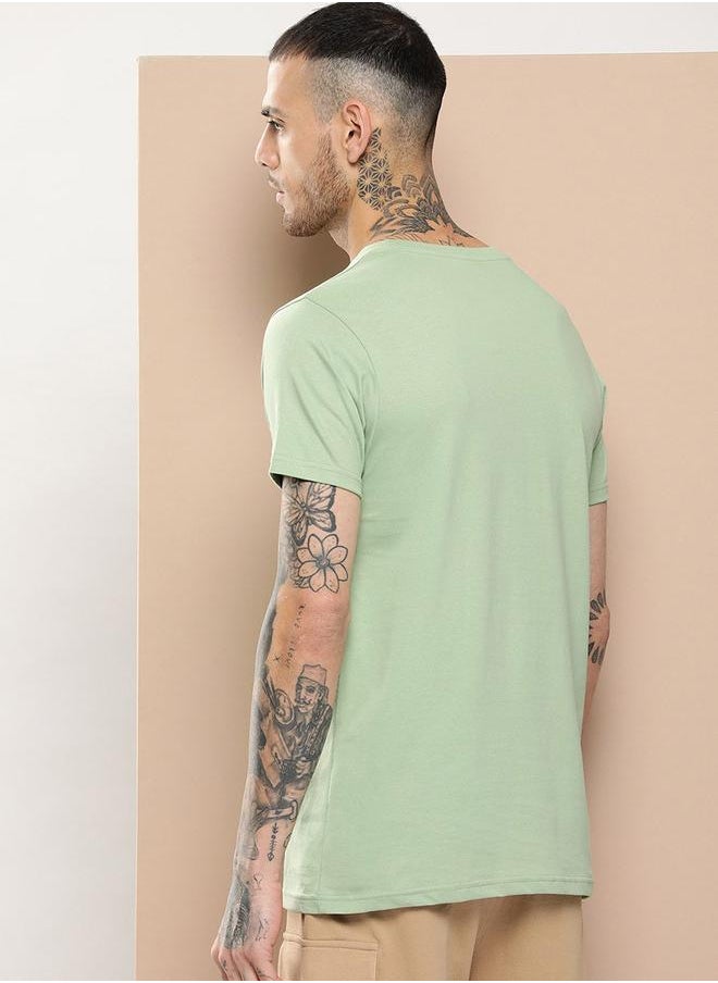 Difference of Opinion Plain Regular Fit T-Shirt by Styli  - Image 3