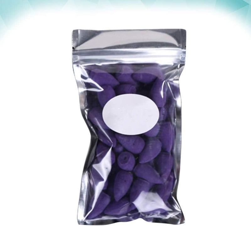 klarako 100 pcs Lavender Incense Cones Waterfall Incense Burner Cones Backflow Incense Burner Cones for Home Tearoom - Image 3