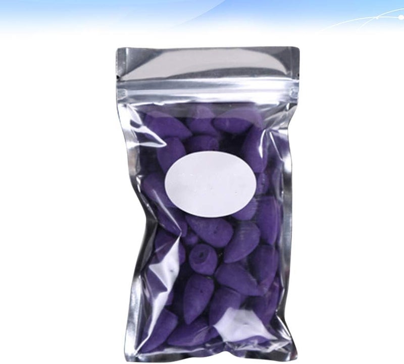 klarako 100 pcs Lavender Incense Cones Waterfall Incense Burner Cones Backflow Incense Burner Cones for Home Tearoom - Image 5