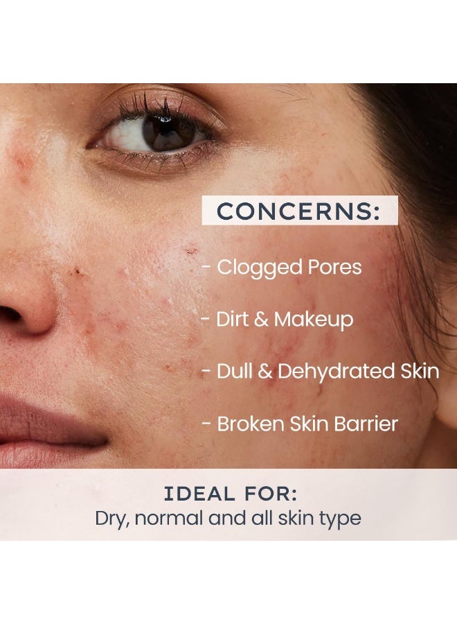 Hyphen Moisturizing Creamy Cleanser for Dry & Sensitive Skin | 2% Ceramides & Polyglutamic Acid | Barrier Repair, Hydration & Gentle Cleansing | Facewash for All Skin Types | For summer | Skin Care Products | Daily Cleanser For Men & Women - 100ml - Image 4