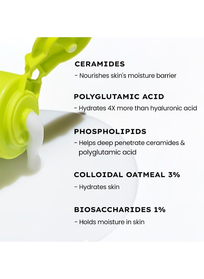 Hyphen Moisturizing Creamy Cleanser for Dry & Sensitive Skin | 2% Ceramides & Polyglutamic Acid | Barrier Repair, Hydration & Gentle Cleansing | Facewash for All Skin Types | For summer | Skin Care Products | Daily Cleanser For Men & Women - 100ml - Image 5