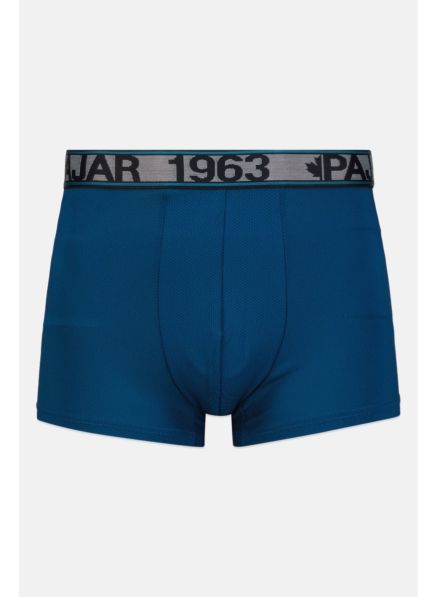 Pajar - Men 3 Pack Brand Logo Boxer Brief, Grey/Turquoise - Image 1