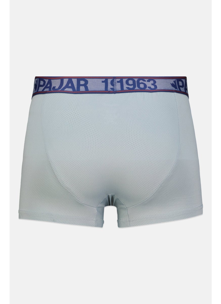 Pajar - Men 3 Pack Brand Logo Boxer Brief, Grey/Turquoise - Image 1