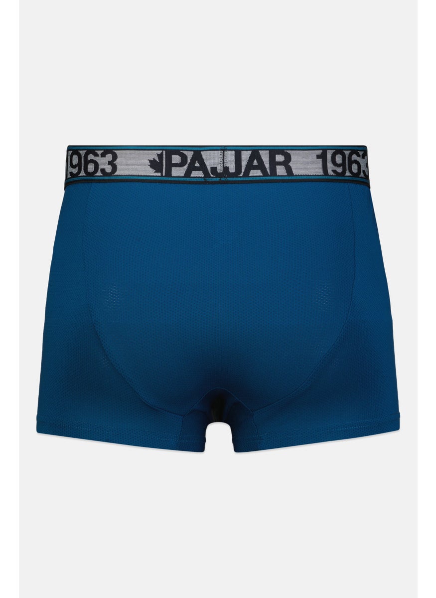Pajar - Men 3 Pack Brand Logo Boxer Brief, Grey/Turquoise - Image 1