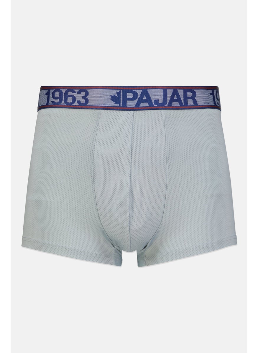 Pajar - Men 3 Pack Brand Logo Boxer Brief, Grey/Turquoise - Image 1