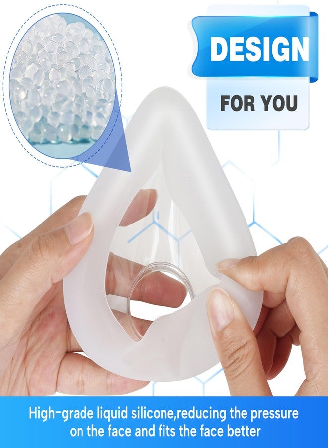 sanforce عبوتان من وسائد بديلة لـ AirFit F20، إحكام موثوق وملاءمة أكثر نعومة، متوافقة مع الإطار الأصلي، لوازم استبدال الملحقات (متوسطة) - Image 4