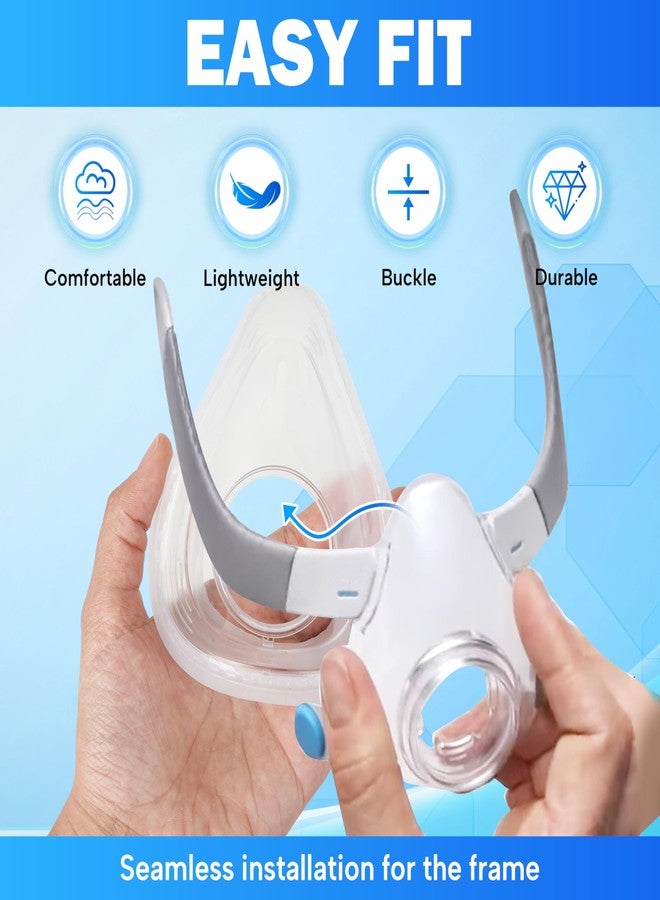 sanforce عبوتان من وسائد بديلة لـ AirFit F20، إحكام موثوق وملاءمة أكثر نعومة، متوافقة مع الإطار الأصلي، لوازم استبدال الملحقات (متوسطة) - Image 3