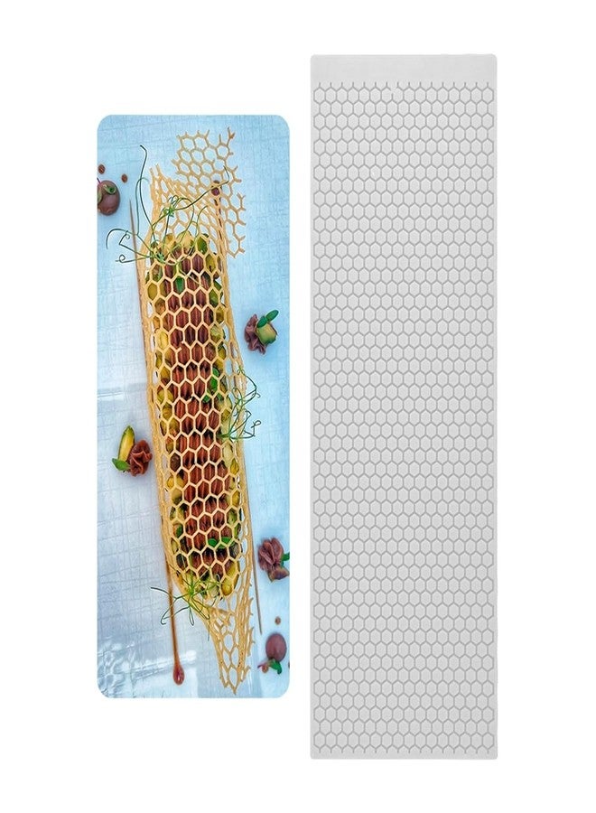 mostsom 3D Hollow Out Lace Mold Honey Shape Cake Mold Decorative Lace Mat Sugar Craft Silicone Pad Honeycomb Fondant Moulds Decorating Tools Baking (B_ Honeycomb) - Image 4