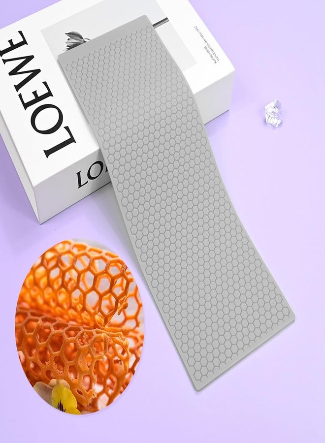 mostsom 3D Hollow Out Lace Mold Honey Shape Cake Mold Decorative Lace Mat Sugar Craft Silicone Pad Honeycomb Fondant Moulds Decorating Tools Baking (B_ Honeycomb) - Image 1
