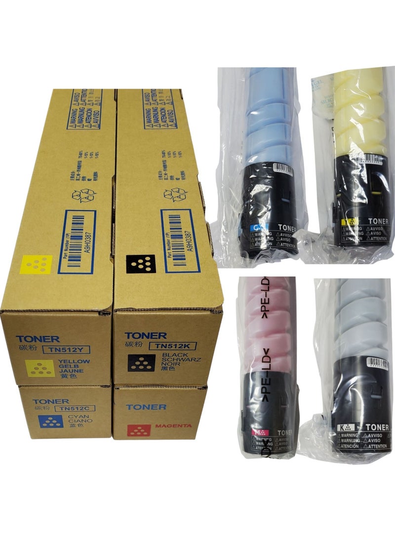 Z-Black Compatible Toner Cartridge for Konica Minolta BIZHUB C454 C554 ( All 4 Pieces Complete Set ) - Image 1
