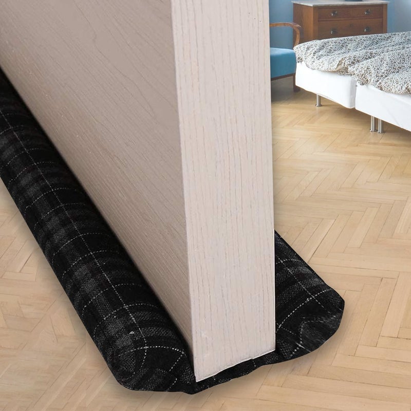 VISEMAN 36 Inch Under Door Stopper  Noise Blocker  Draft Stopper  MachineWashable Checker Ink Cloth