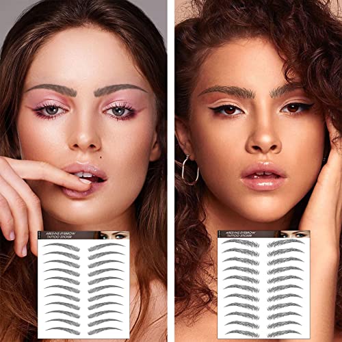 Aresvns Realistic Fake Eyebrows 99 Pairs 12 Shapes 4D Waterproof Eyebrow Transfers for Women Teens Perfect for Christmas Gifts - Image 5