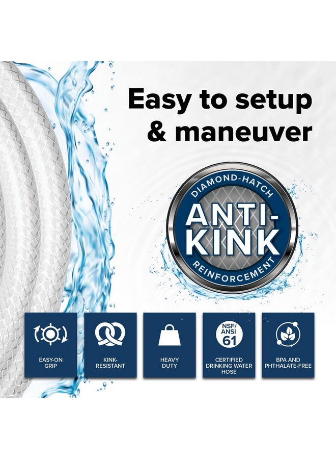 Camco TastePURE 4-Ft Water Hose - RV Drinking Water Hose Contains No Lead, No BPA & No Phthalate - Features Reinforced Design & Crafted of PVC - 1/2” Inside Diameter, Made in the USA (22763) - Image 3