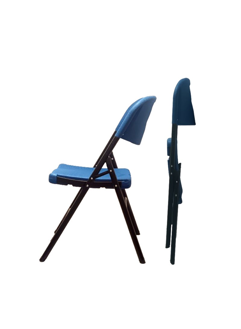 SunBoat Commerce 2 Pieces Pack Portable folding chairs ‎- Pepsi Blue Color - Image 1