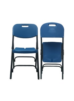SunBoat Commerce 2 Pieces Pack Portable folding chairs ‎- Pepsi Blue Color  - Image 3