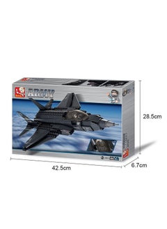 Sluban Military Blocks Army Bricks Toy - F-35 Lighting Ii Fighter Jet, 252 Pieces  - Image 4