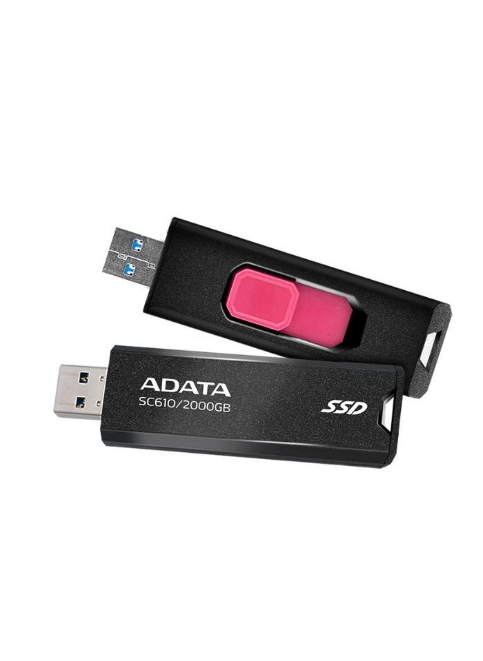 ADATA ADATA SC610 Portable External SSD | USB 3.2 Solid State Drive | 2000GB  - Image 2