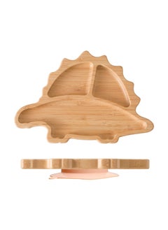 Generic Cute Cartoon Kids Sectioned Dinner PlateSpinosaurus dinner plate peach color Spinosaurus dinner plate peach color 