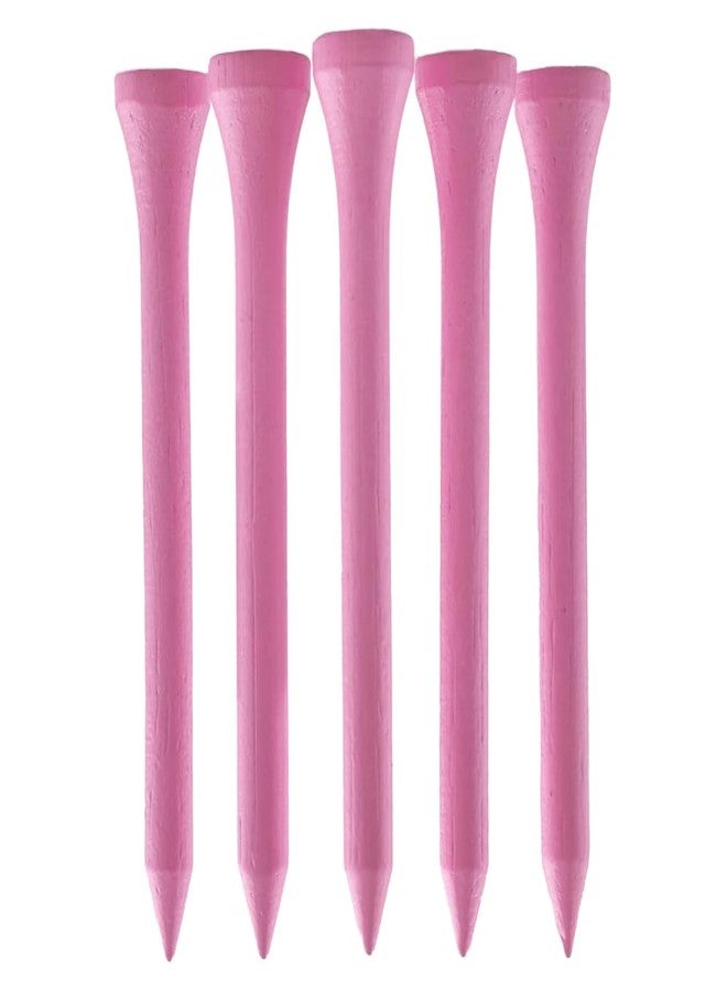 TH Golf Bamboo Golf Tees 70mm | Pack of 50 & 100 | Multiple Colour Options | Premium Eco Friendly Sustainable Durable Bamboo Golf Tees (Light Pink, Pack of 50) - Image 1