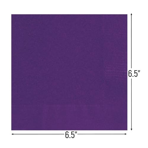 Unique Deep Purple Paper Luncheon Napkins, Pack of 20 - Perfect for Parties, Birthdays, Weddings, Holidays & Special Events - Image 3