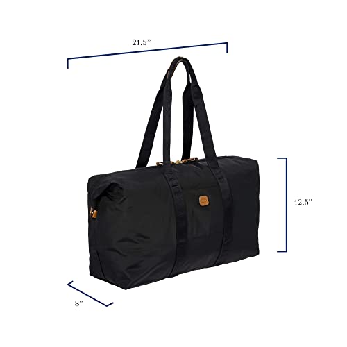 Bric's X-Bag/X-Travel 2.0 Overnight Weekender Folding Duffel Bag - 22" Carry On Bag - Black - Image 2