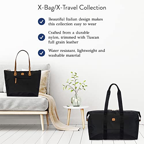 Bric's X-Bag/X-Travel 2.0 Overnight Weekender Folding Duffel Bag - 22" Carry On Bag - Black - Image 5