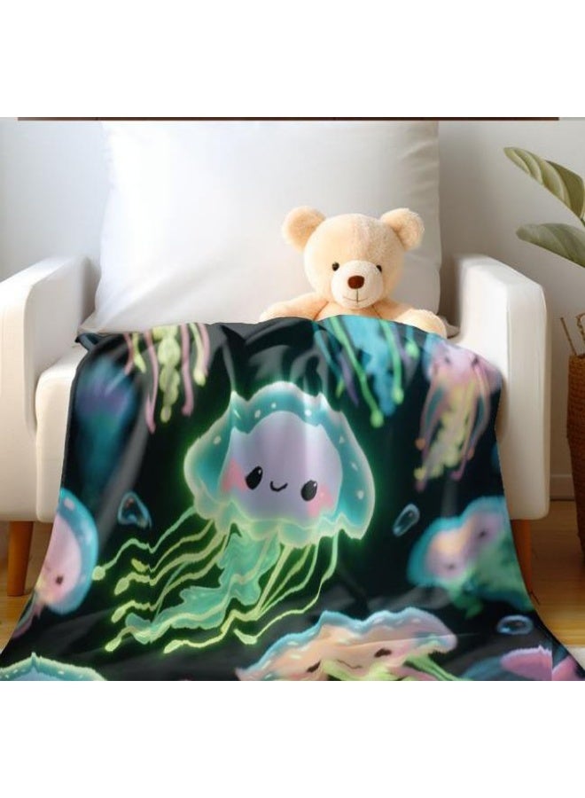 عام بطانية رقيقة من الفانيلا الكرتونية للأطفال أو الطلاب (دافئة ومريحة ومناسبة للنوم والألعاب) 100 سم * 150 سم - 1005 - Image 1