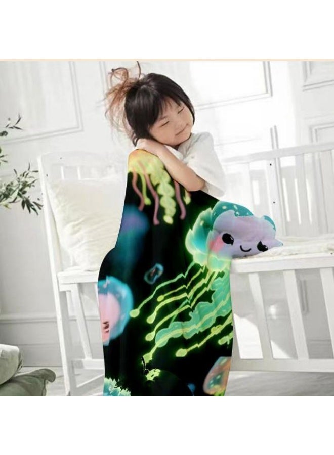 عام بطانية رقيقة من الفانيلا الكرتونية للأطفال أو الطلاب (دافئة ومريحة ومناسبة للنوم والألعاب) 100 سم * 150 سم - 1005 - Image 3