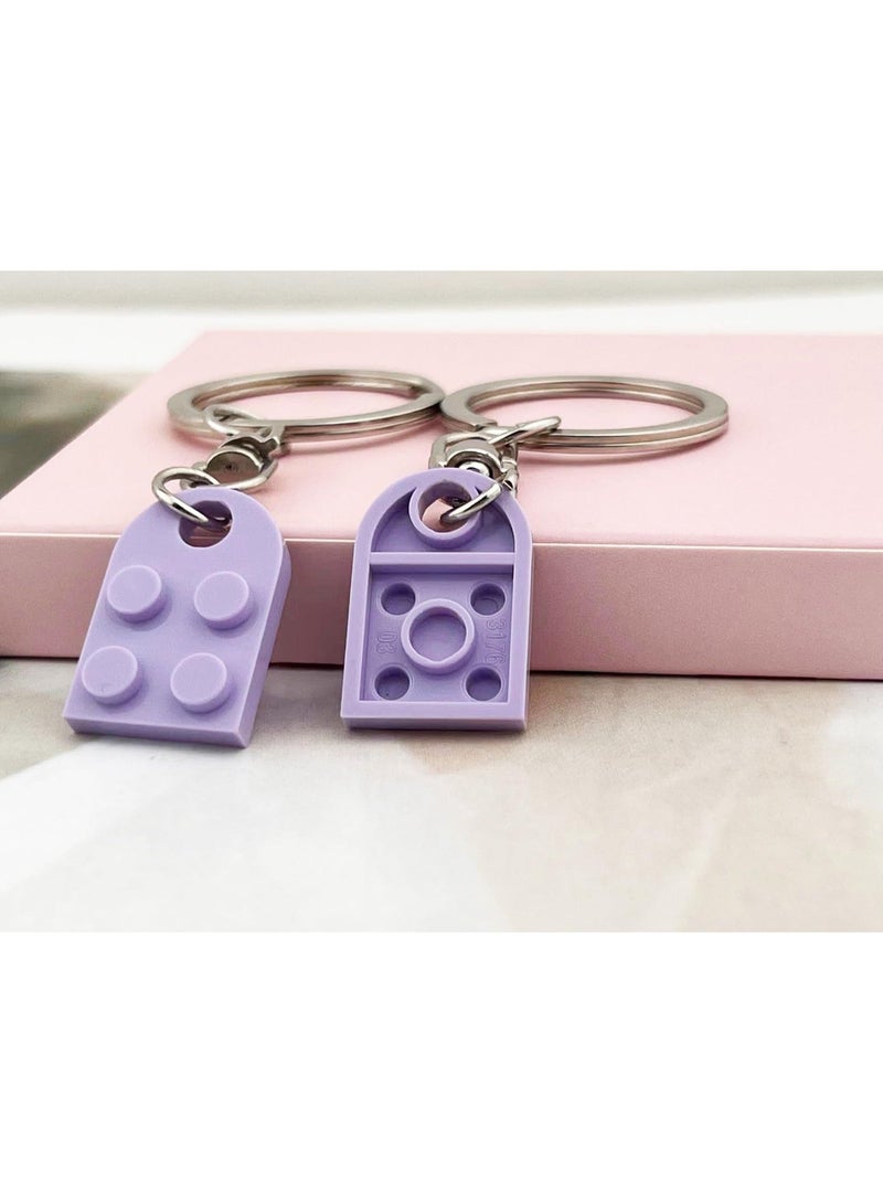2PCS Heart-Shaped Keychain Set – Matching Keychains for Couples, Valentine's Day Gift, Romantic Love Keychain for Him and Her - Image 5