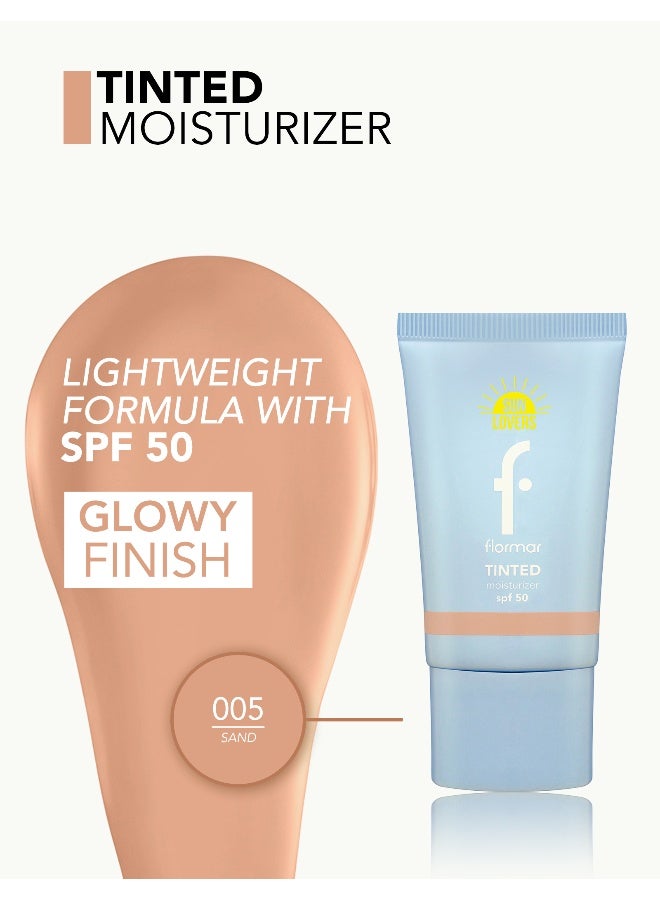 flormar Tinted Moisturizer – 005 Sand – Lightweight Skin Tint, Hydrating Feel, Sheer-to-Light Coverage, Natural Fresh Finish 005 Sand - Image 3