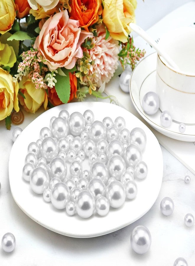 Towenm 2300 قطعة من خرز اللؤلؤ بدون ثقب من Towenm لملء المزهريات، لآلئ عائمة لتزيين المزهريات، أحجام متنوعة من اللؤلؤ الأبيض المستدير الصناعي لصنع ديكورات حفلات الزفاف والأزياء (4/6/8/10/14/20 مم) - Image 2