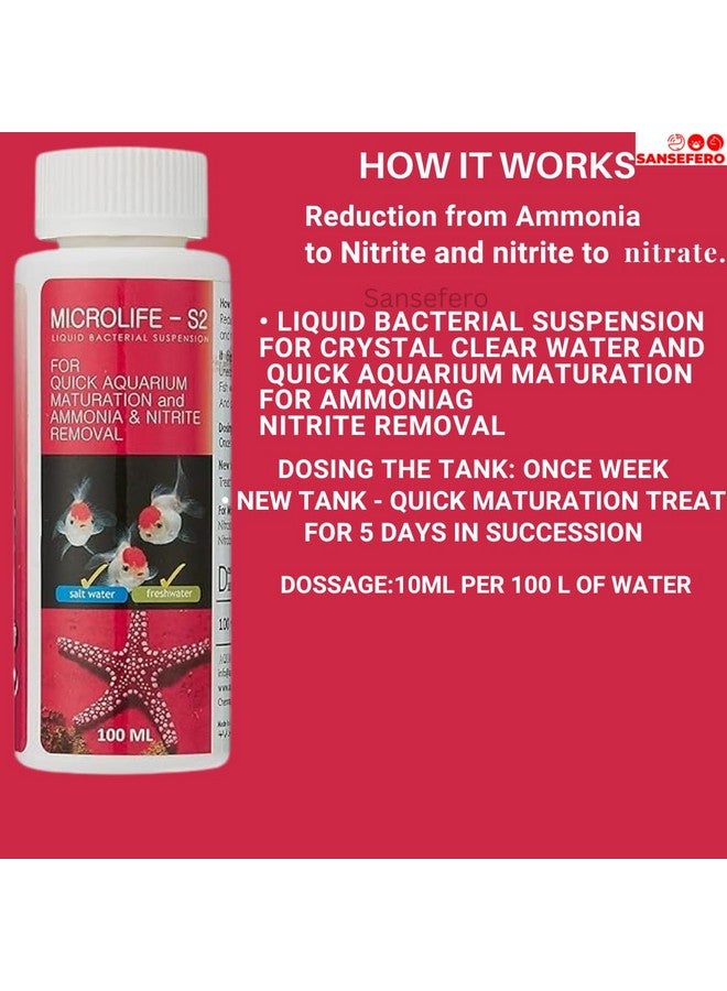 SANSEFERO Premier Plants Aquarium Fish Tank Starter Medicine Combo for Aquarium Cleaning Kit (Stress Heal | Microlife | Aquaria Clear) 3 Pieces Combo - Image 2
