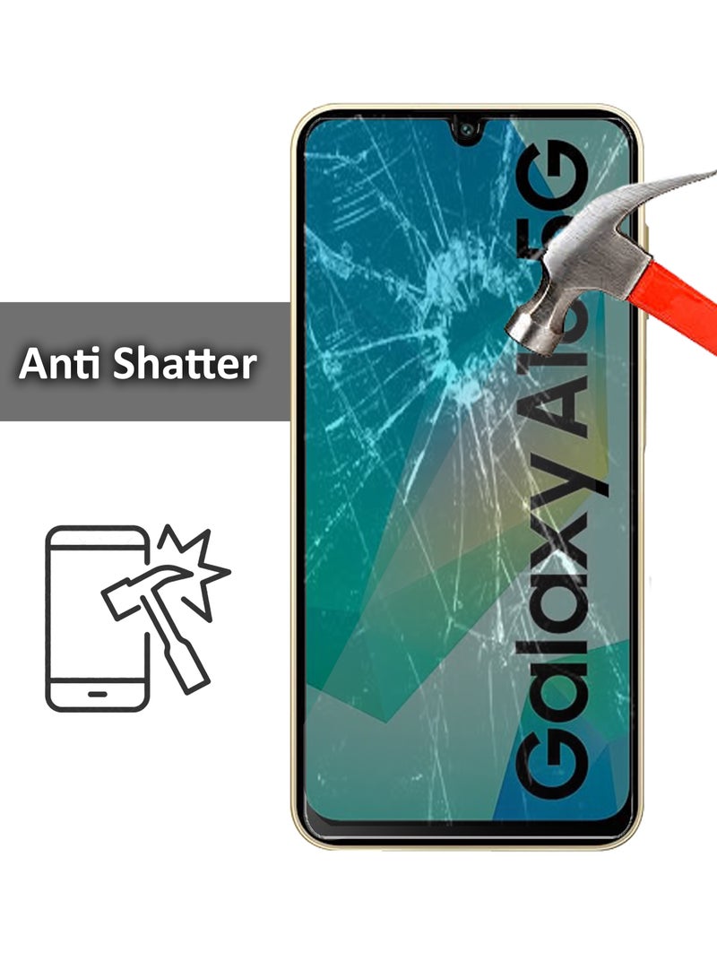 سامسونج جالكسي A16 - واقي شاشة زجاجي مقسى - لمسة حساسة، شفافية أعلى، سهل التركيب، مقاوم للخدوش وخالي من الفقاعات - شفاف - Image 3