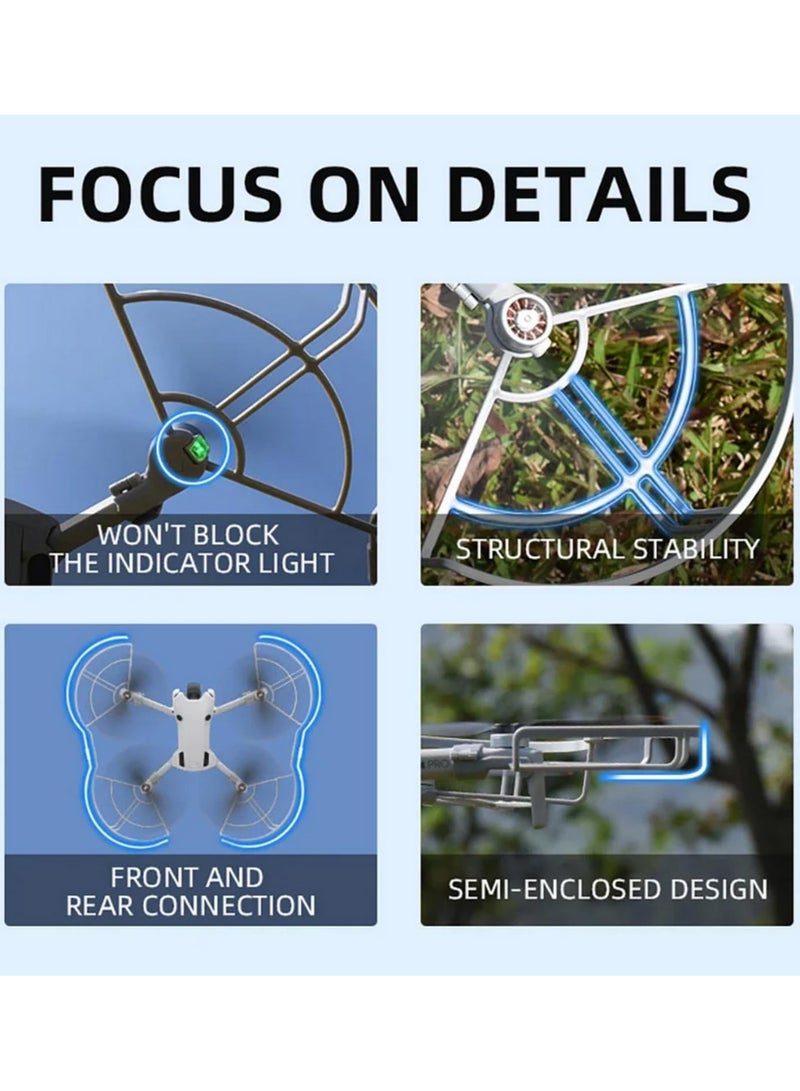 Propeller Protector Quick Release Drone Wings Cover Anti Collision Guard for DJI Mini 4 Pro Accessories High Toughness Material Impact Resistance Design Easy Install Flight Safety  - Image 3