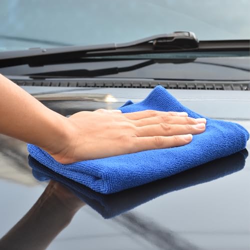 Formula 1 Super 2-Pack Microfiber Towels for Cars – Super Absorbent Microfiber Cleaning Cloth for Cars – Cleaning & Polishing Car Microfiber Towel Set – Streak-Free Car Cleaning Supplies (12" x 16") - Image 2