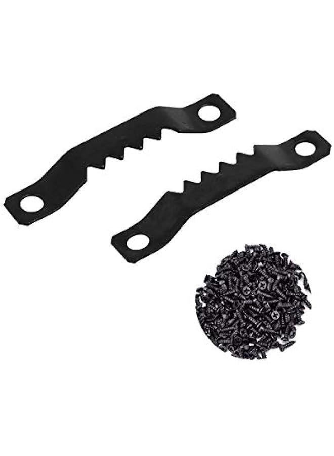 Picture Hanger,  100 Packs Sawtooth Picture Photo Frame Hanging Hangers Double Hole Equipped Cross Head Screws 100 PCS Hanger 200 PCS Screws  - Image 2